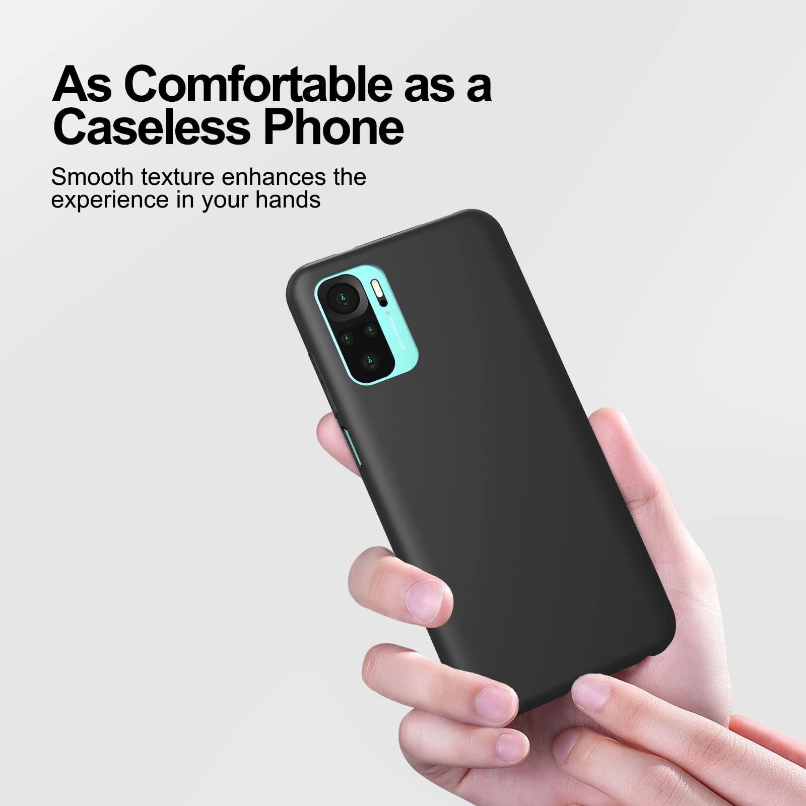 Coque Silicone TPU Noire + 2 Verres Trempés Pour Xiaomi Redmi Note 10 4G