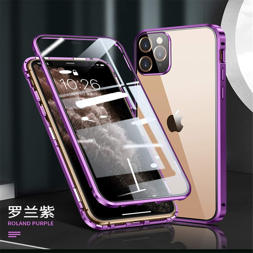 AGG Apple 11 Mobile Phone Case 11promax Straight Edge Magneto All-Inclusive Metal Glass Anti-Fall Ultra-Thin