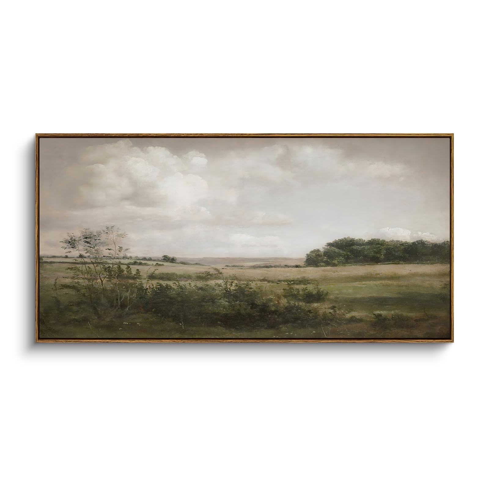 Rustic Wilderness Landscape Canvas - 48x24 inch