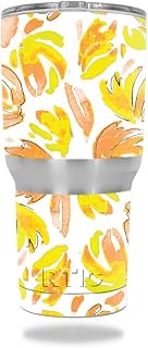 MightySkins Skin Compatible with RTIC Tumbler 30 oz (2016) wrap Cover Sticker Skins Yellow Petals