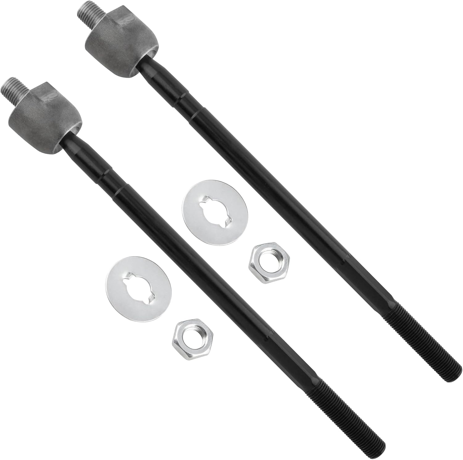 BOXI (Set of 4) 2x Front Inner Tie Rod Ends + 2x Front Outer Tie Rods Kit Front Driver and Passenger Sides Fit for Subaru Impreza 2002 2003 / Impreza WRX STi 2004 | Replace ES3712 EV800361