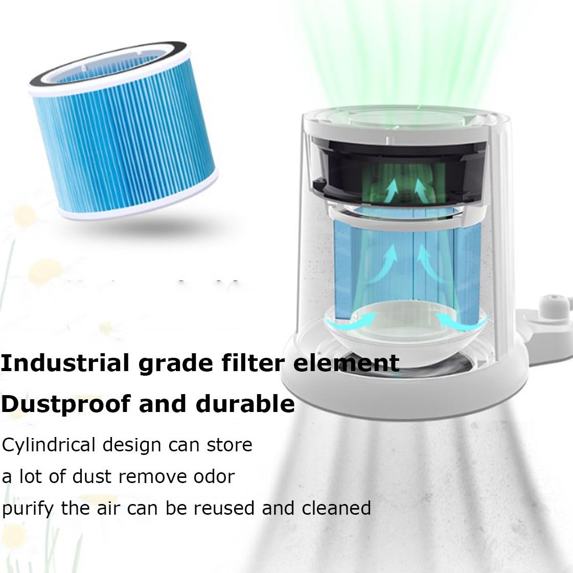 Collecteur de poussière d'ongles 80 W, aspirateur à ongles à forte aspiration, faible bruit, extracteur de poussière d'ongles avec lumières LED, pour usage domestique et professionnel