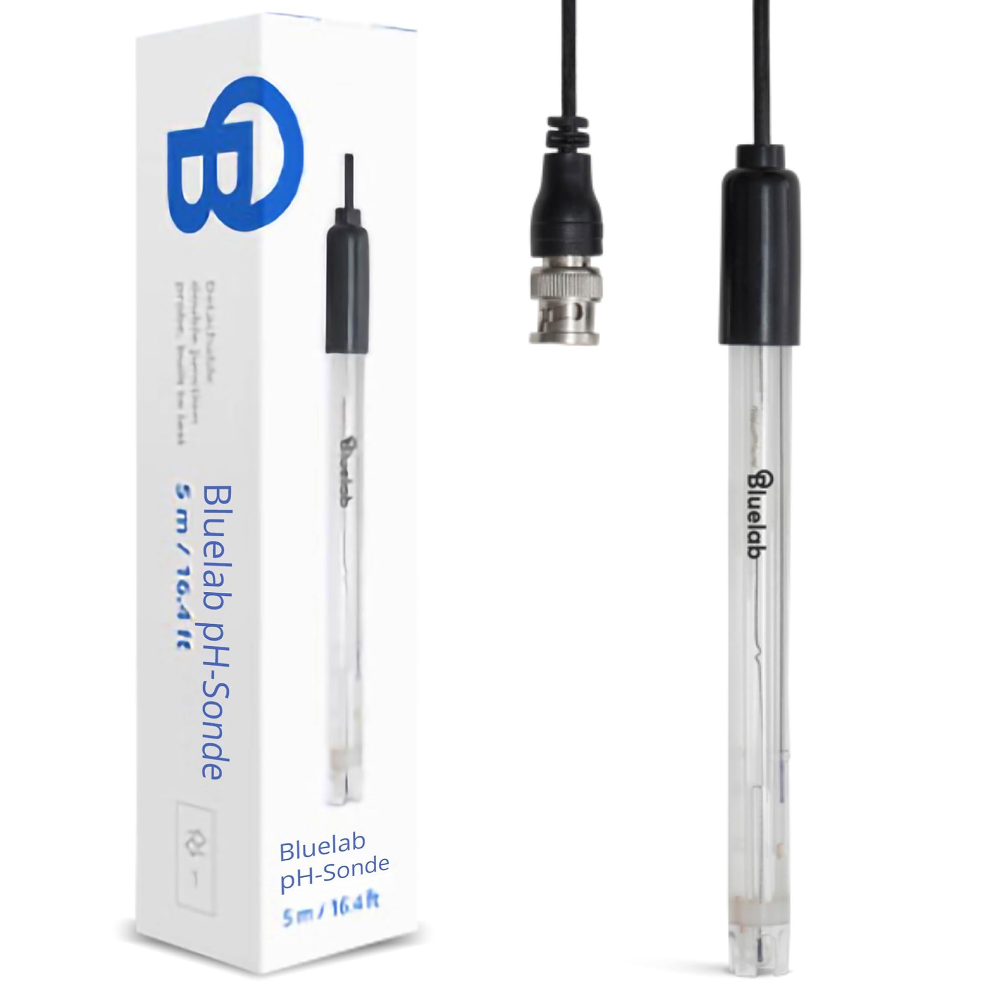 Bluelab PROBPH pH-Sonde für Wasser, Ersatz-Elektrode für Messgerät, Monitor und Controller mit einfacher Kalibrierung, Werkzeug für Hydroponik-System und Indoor-Pflanzen