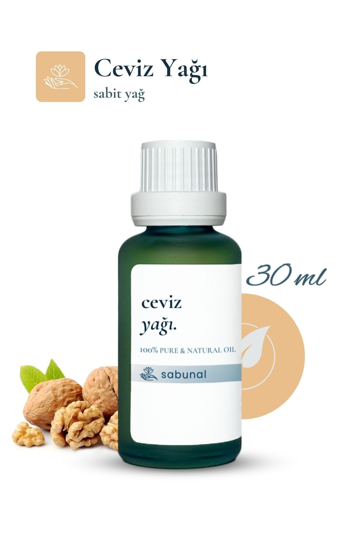 Ceviz Yağı 30 ml - Doğal Soğuk Sıkım Yağ
