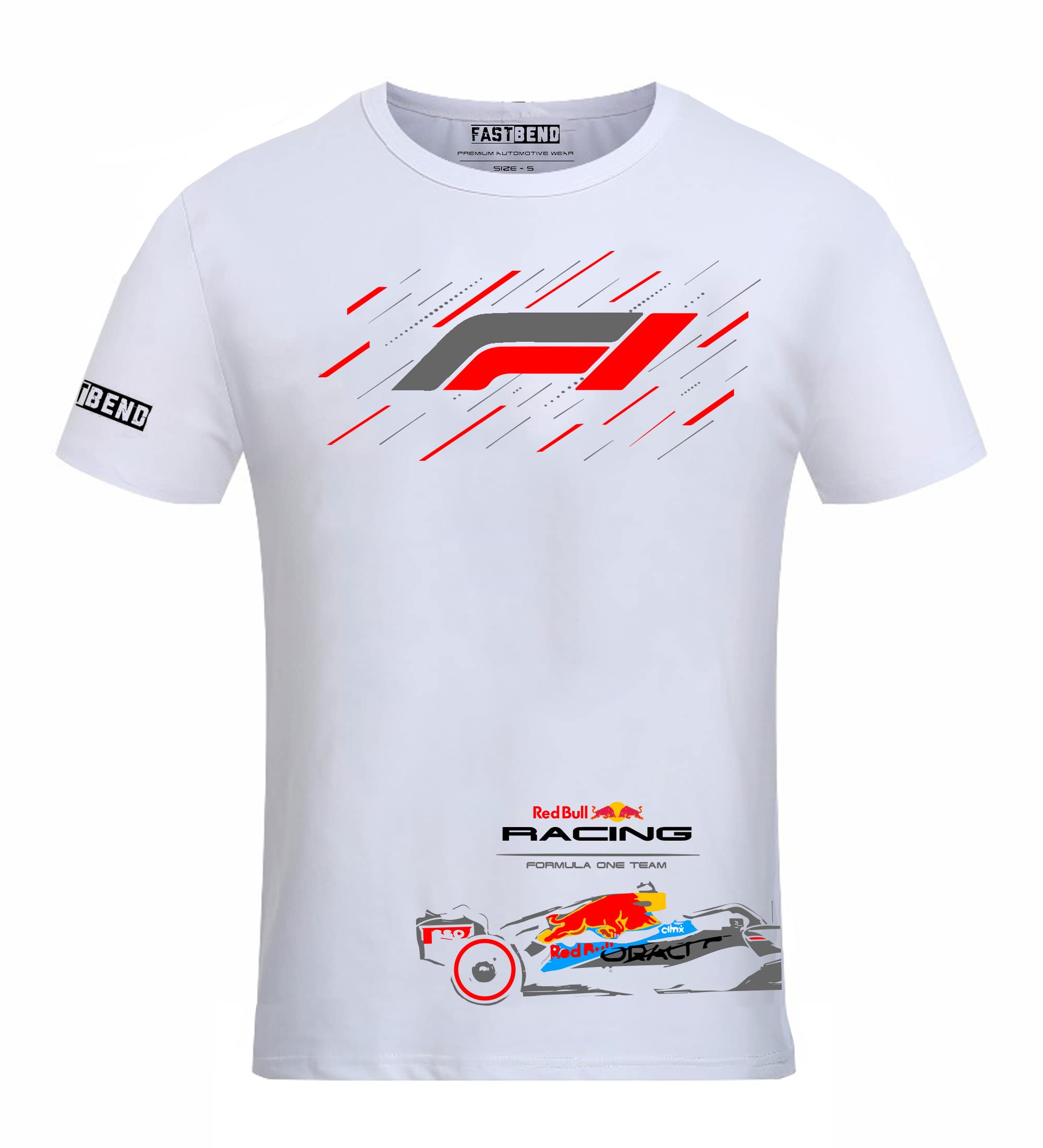 Fastb F red b1 White Tshirt