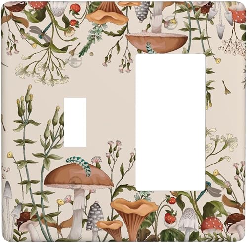 Miniatura 266 de Placa de pared dúplex de receptáculo de dispositivo de 1 gang de madera envejecida blanca gris con veta de tablón, cubierta de enchufe eléctrico de