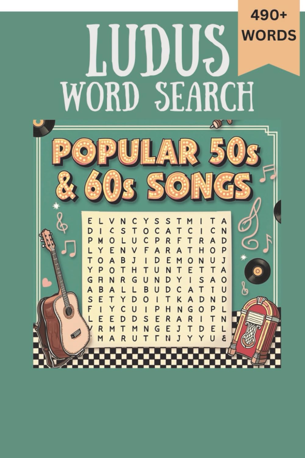LUDUS Word Search Popular 50s and 60s Song: 490+ words word search with large print about 490+ words word search with large print about Board Games ... | 6x9 inches 111 pages | Gift for Seniors