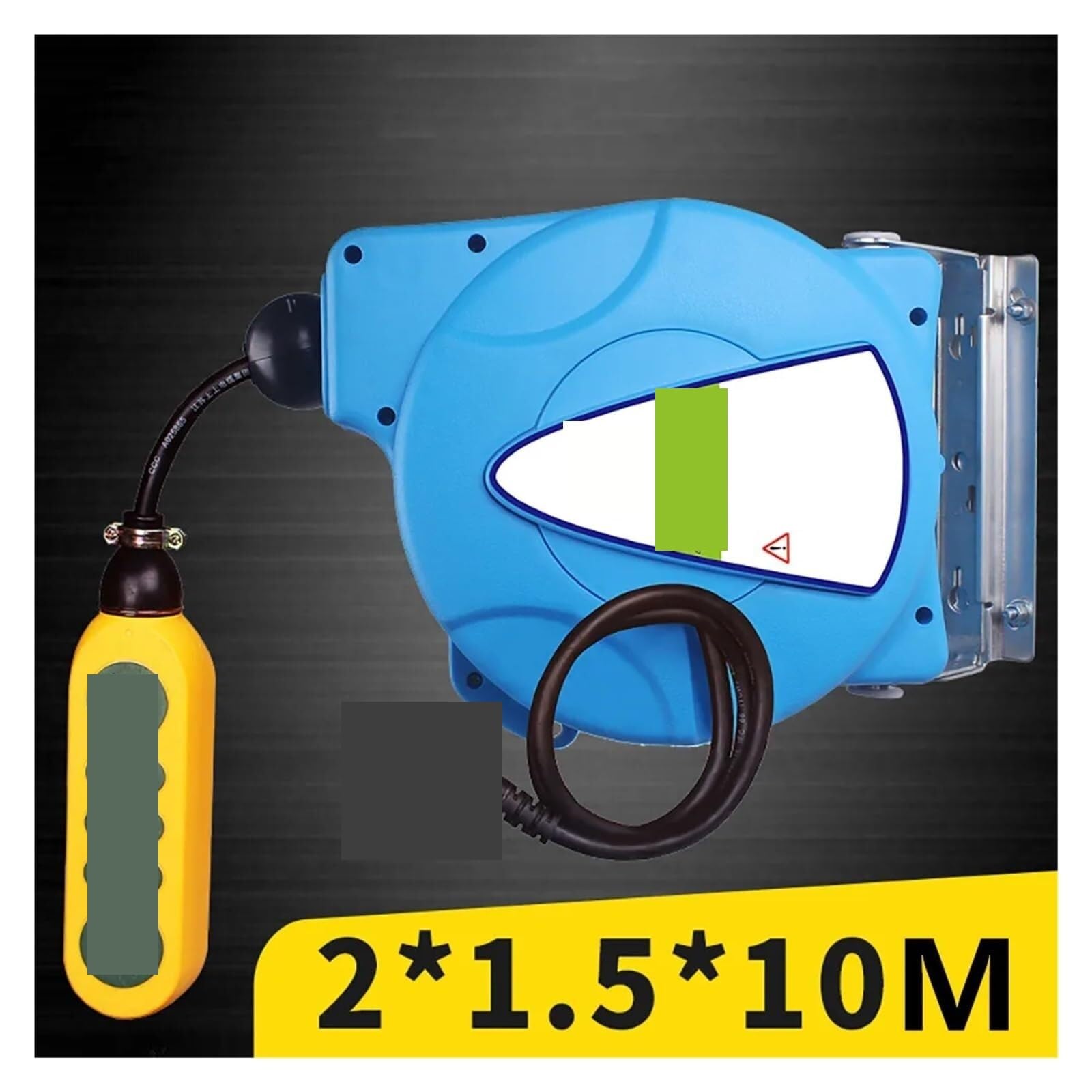 Carrete de cable, Carrete De Cable 10M Bobinado Automático Alimentación Telescópico 1.5MM2 Tambor Manguera Eléctrica 3000W Para Uso Doméstico, Fábrica, Sitio Construcción Manguera de jardín