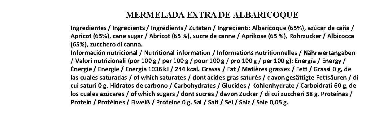 Confituras Tradicionales | Confiture d'Abricots "Rosé de Provence" - Pot 300 gr.