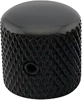 Knob De Metal Com Trava Preto Para Guitarra e Contra Baixo