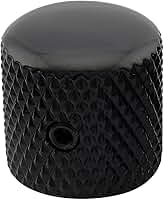 Knob De Metal Com Trava Preto Para Guitarra e Contra Baixo