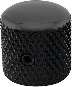 Knob De Metal Com Trava Preto Para Guitarra e Contra Baixo