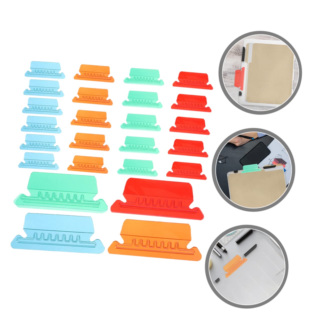NUOBESTY 160pezzi Linguette Colorate Per Cartelle Appese Con Inserti Per Ufficio e Scuola Etichette Per Classificazione Documenti Facili Da Utilizzare Per Archiviazione e Organizzazione