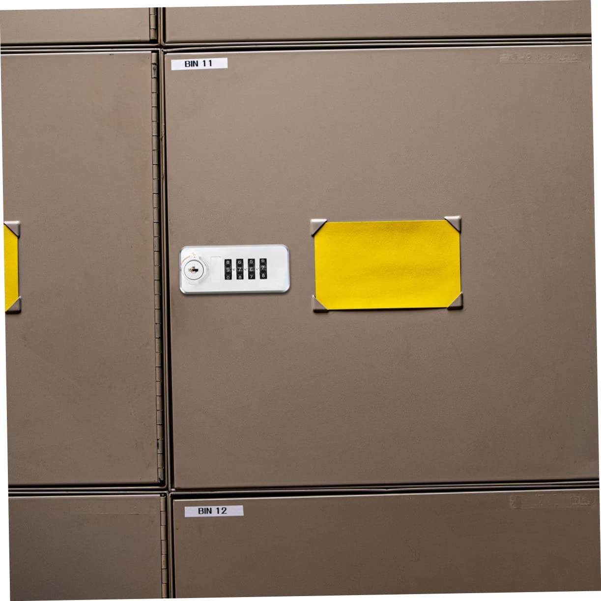 Holibanna Zahlenschloss Schnelle Installation mit 4-stelliger Zahlenkombination aus Kunststoff und Zinklegierung für Metallschrank und Büroschrank für Selbstgemacht Projekte