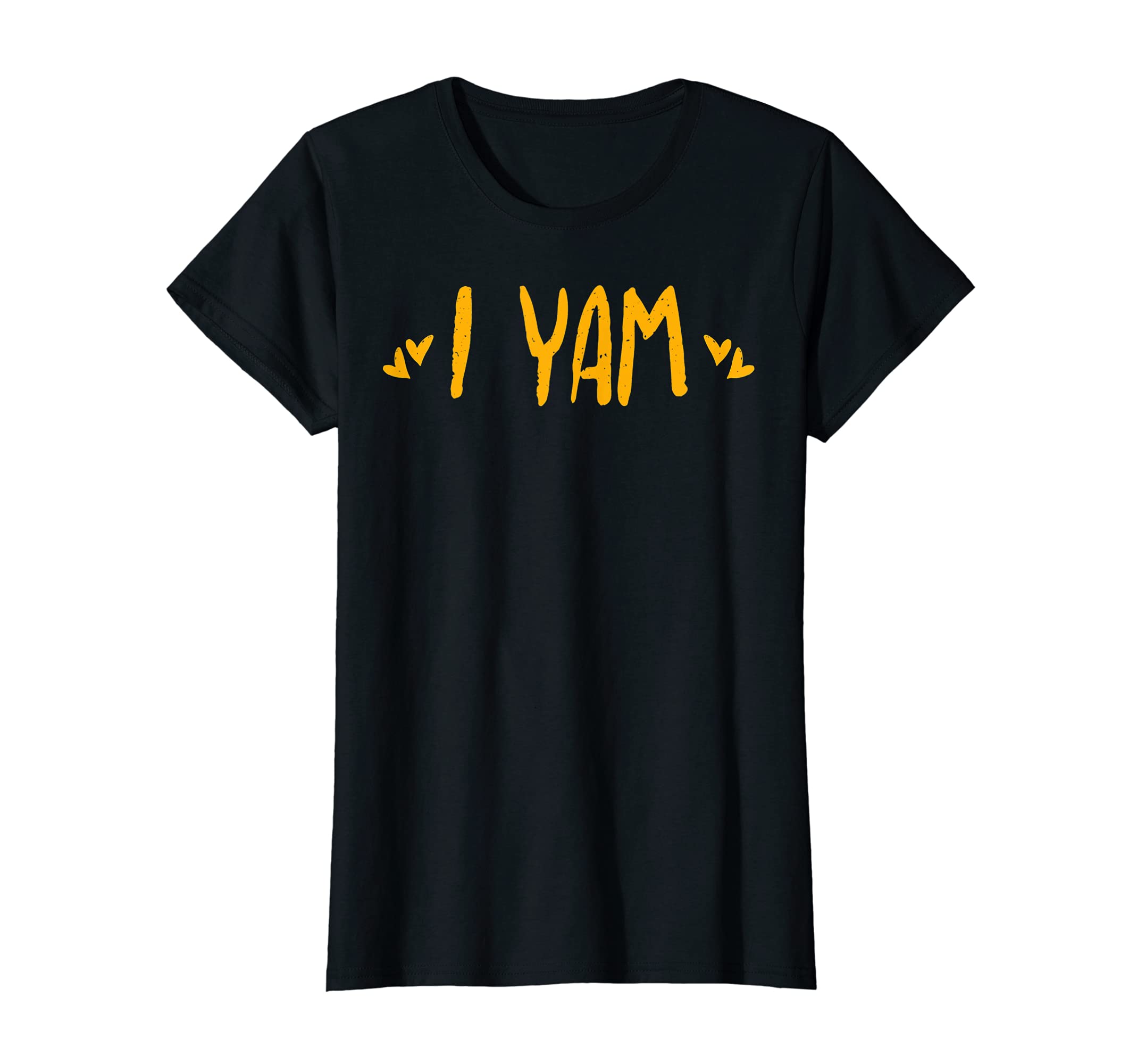 Womens I Yam She's My Sweet Potato Set Couples Matching Yam T-Shirt