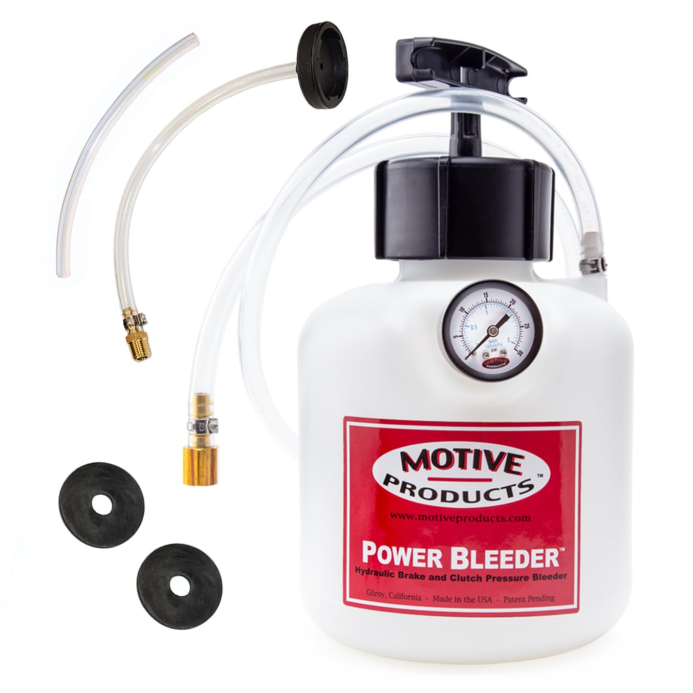 Motive Products 0108 Late Model GM Compatible Power Bleeder 2-Quart Tank with Hose and Adapter