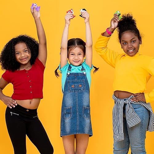 Miniatura 6 de ArtCreativity 20 juguetes para ansiedad de animales apretables con ojos salientes, divertidos juguetes para aliviar el estrés para niños, ideales