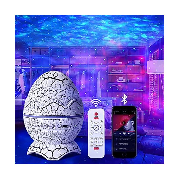 Dinosaur-Egg-Galaxy-Star-Projector-Starry-Light-with-Wireless-Music-Player-Night-Light-with-White-Noise-NebulaTimer-Remote-Control-Best-Gift-Decoration-for-Childrens-and-Adults-Bedroom