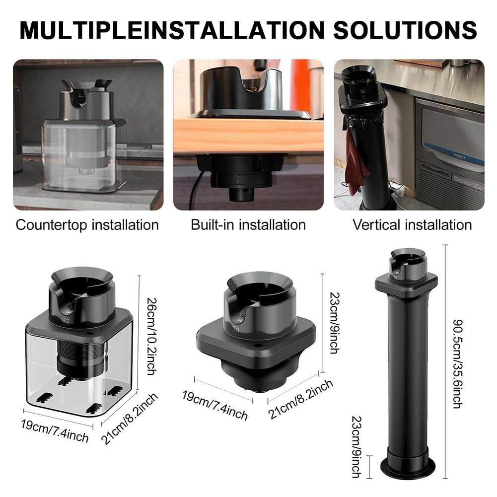 Limpiador de portafiltros comercial, máquina eléctrica automática de 30 W con 3 cabezales de cepillo, herramienta de limpieza de espresso para el hogar, cafetería, restaurante