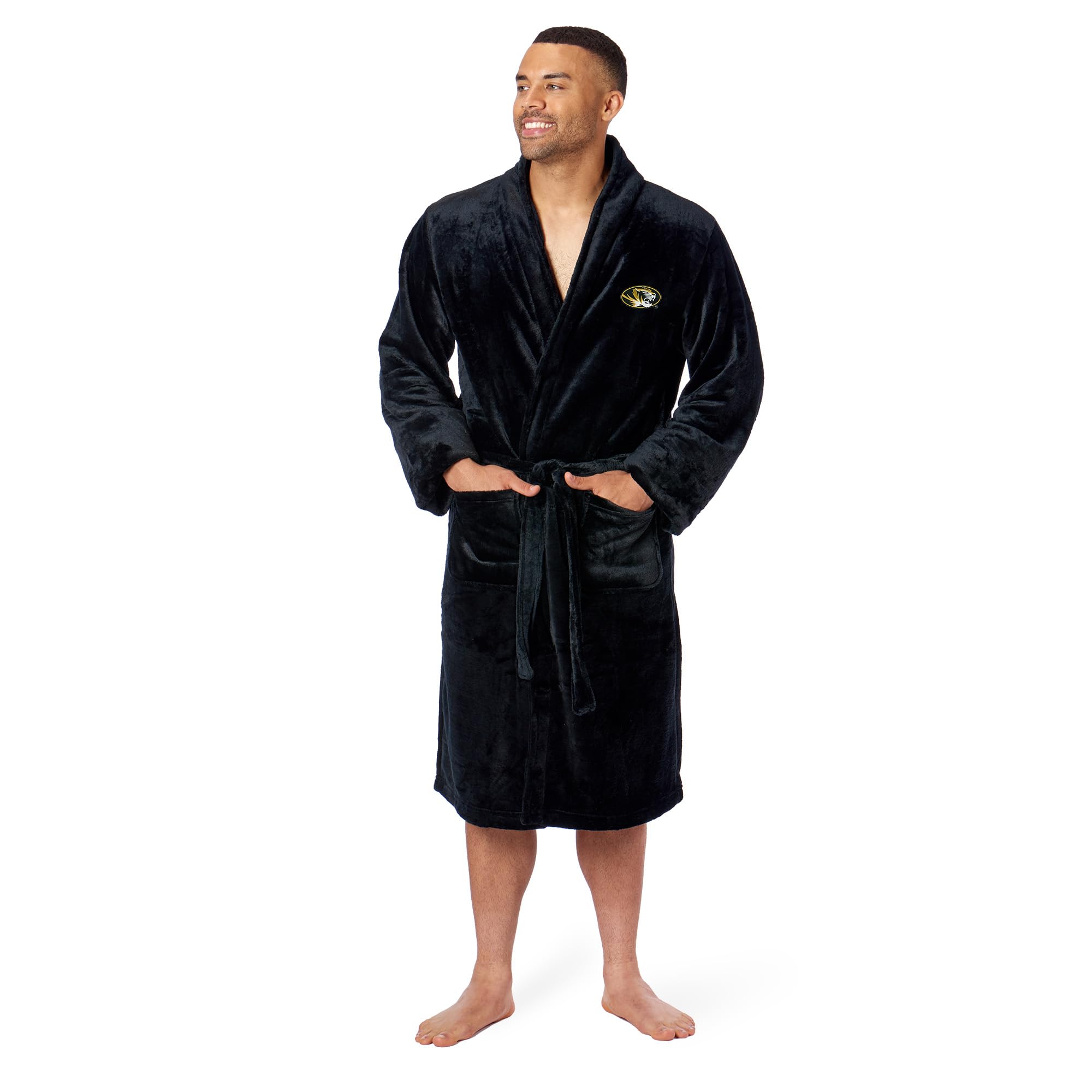 Northwest NCAA Adult Unisex Silk Touch Bathrobe, Officially Licensed Loungewear, Soft Plush Polyester