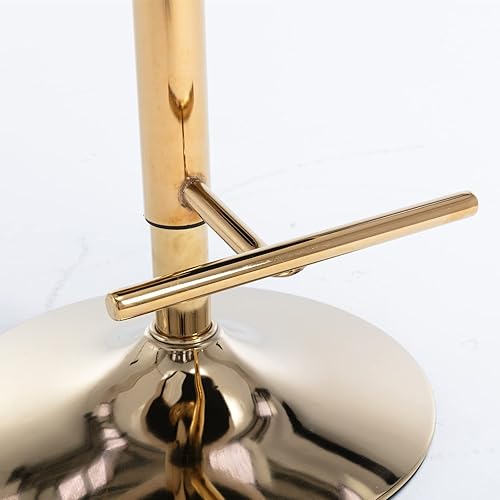 Miniatura 6 de Juego de 2 taburetes de bar de altura de mostrador, taburetes de bar giratorios con respaldo alto, botones copetudos y adornos de cabezas de clavos,