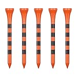 Zivisk Wooden Golf Tees 2-3/4 100 Count 70mm Orange
