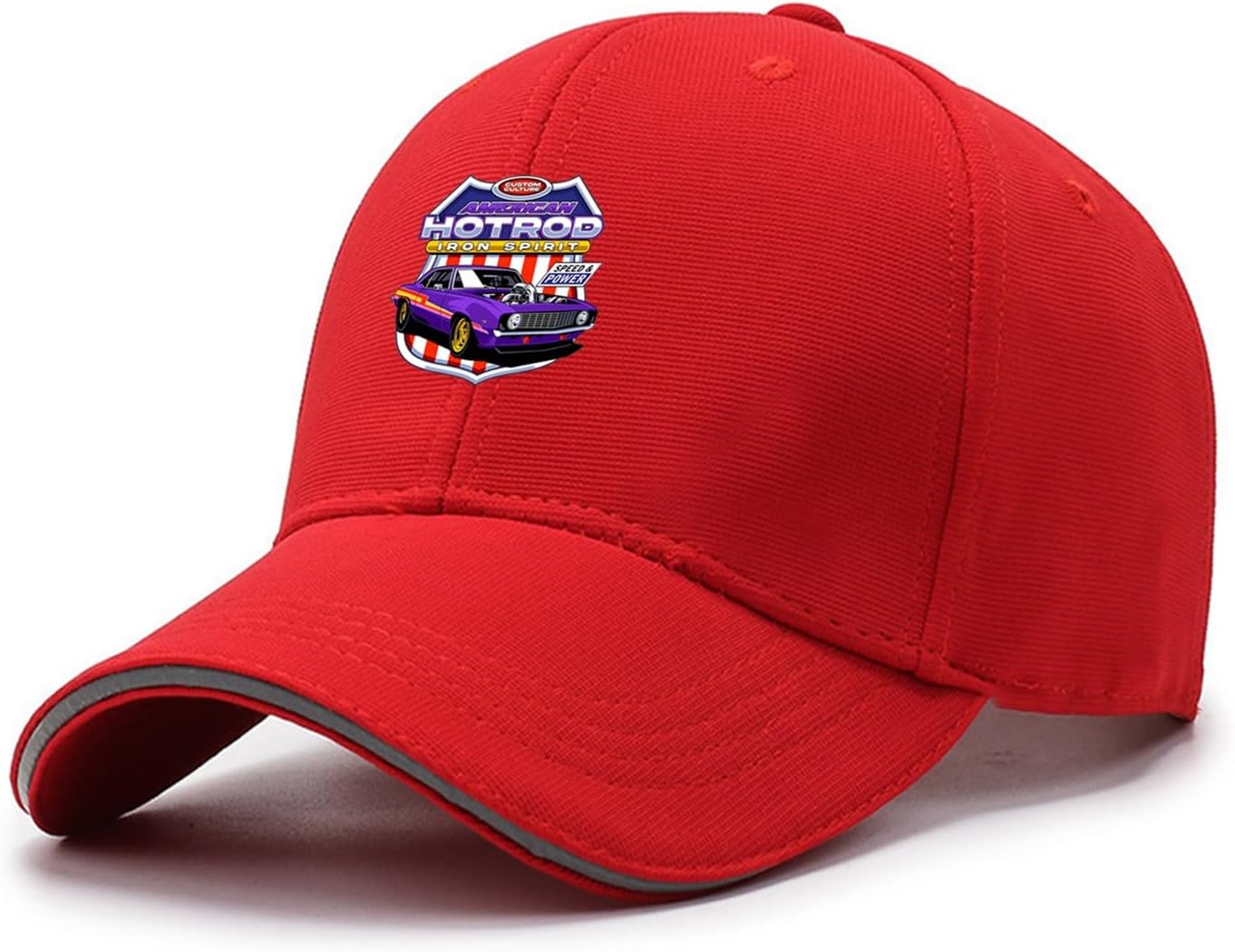 Retro car Style Baseball Cap for Men, Premium Printed Adjustable Hat for Men, Suitable for Running, Golf, Fitness, Sports, and Everyday wear, Adjustable