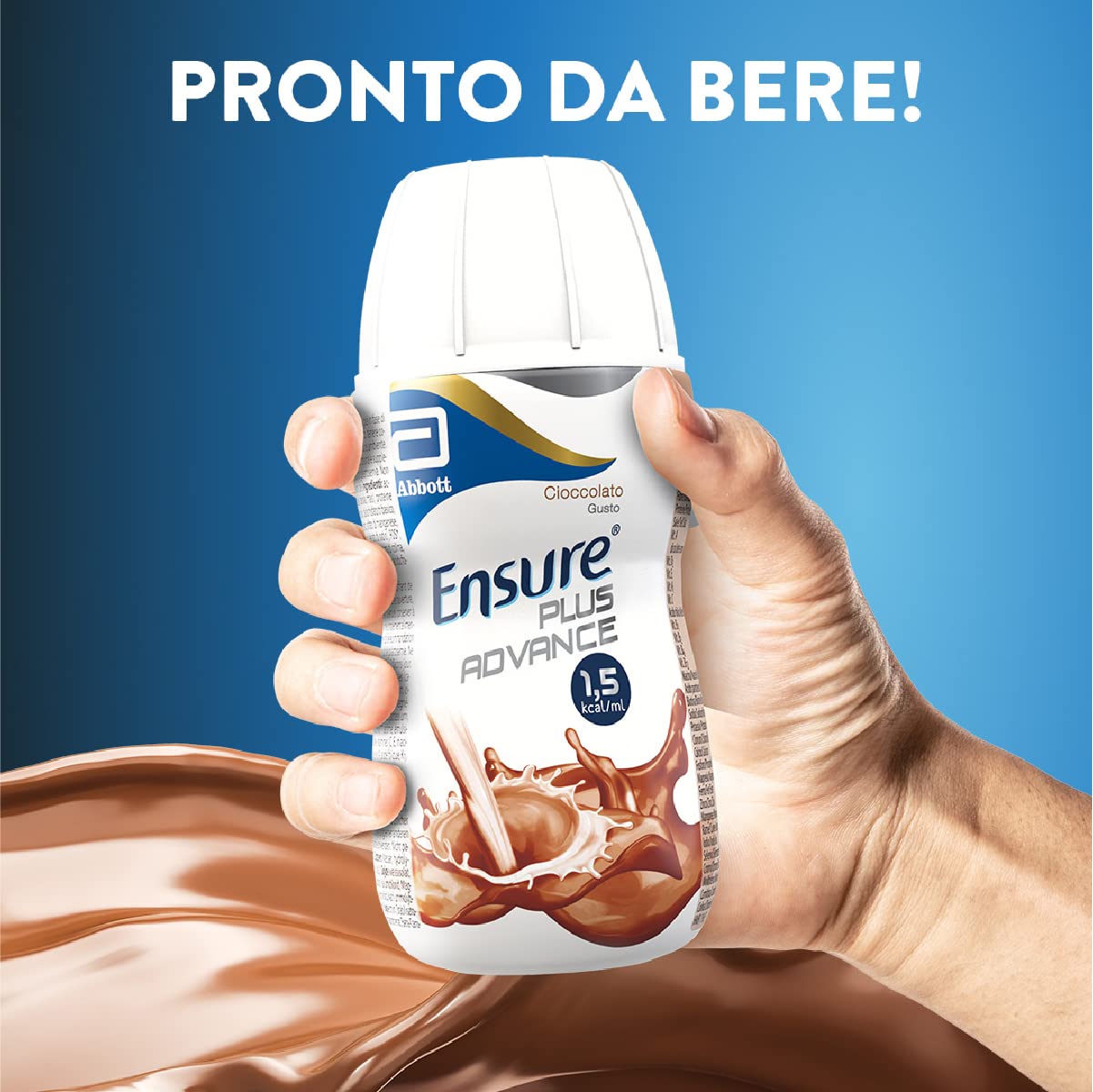 Ensure Plus Advance Supplemento Nutrizionale Ipercalorico ed Iperproteico |Formato bevanda| Alimento a fini medici speciali con Vitamine e Minerali | Multipacco 8x220ml Gusto Cioccolato e Gusto Banana