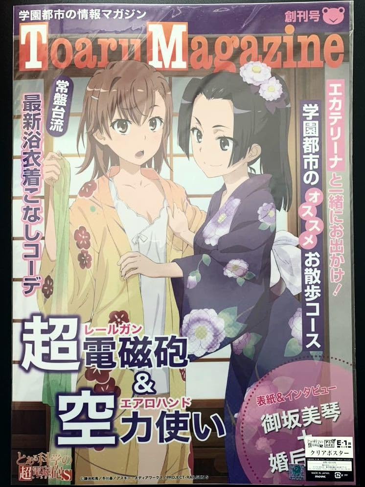 とある科学の超電磁砲 クリアポスター Amazon.co.jp: とある科学の超電磁砲 B3クリアポスター ToaruMagazine