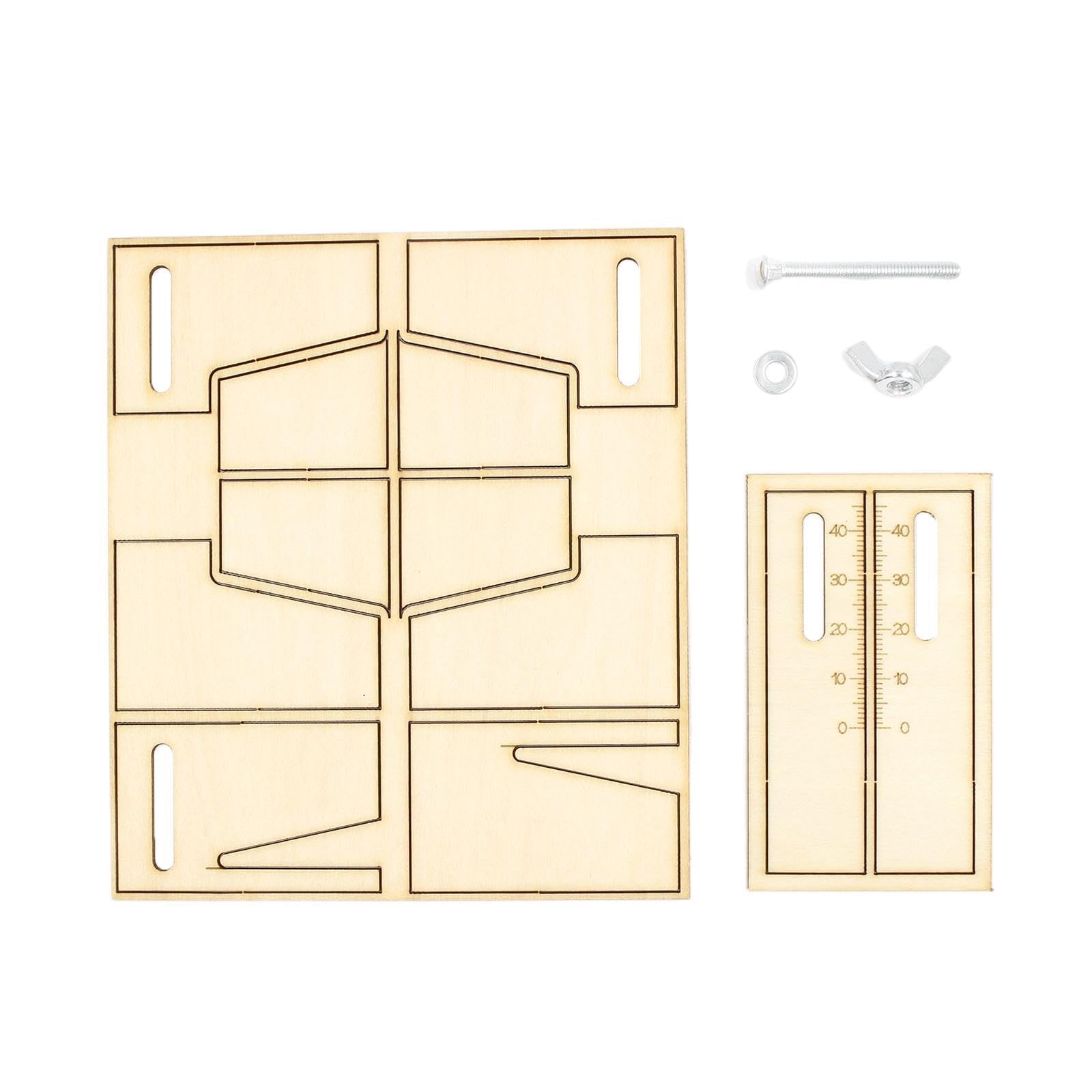 QUXVUIS Wooden Dead Eyes Mooring Auxiliary Tools Convenient Mechanics for DIY Making Wood Ship Model Kits Dead Eyes Mooring Tools- Tool Can Adjust Distance