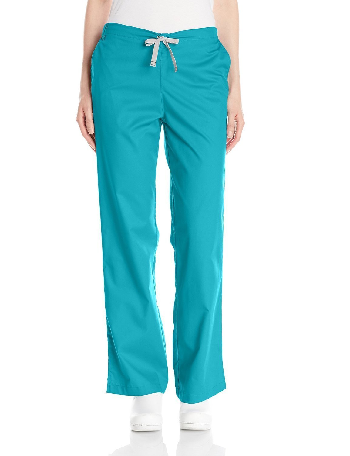 WonderWink Women's Wonderwork Flare Leg Scrub Pant, Teal, Small
