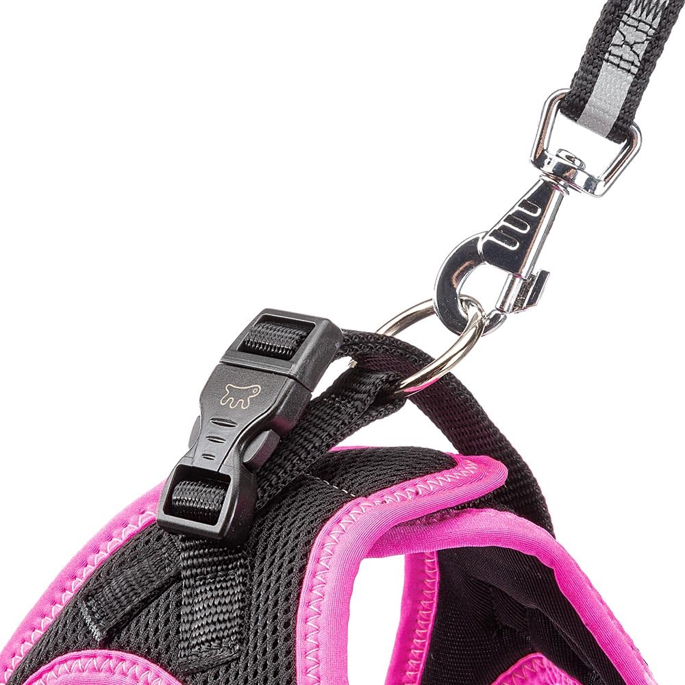 Ferplast Dog Harness Medium KAORI S, Breathable Dog Harness, Padded and Adjustable, Easy to Wear, Reflective Edges, Chest 36-44 cm. Rose - Image 2