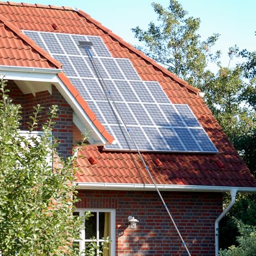 Mitclear 2 en 1 Limpiacristales con Mango Largo(475cm), Limpiador de Ventanas con Escobilla de Silicona y Paño de Microfibra, Kit de Limpieza de Ventanas para Coche, Ventanas Altas, Interior/Exterior - imagen 6