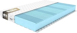 Matratze 90x160cm Höhe 15 cm Härtegrad 4 (H4) 7 Komfortzonen aus elastischem Polyurethanschaum mit Komfortschaum und Dreilagige Membranhülle, Antiallergisch, Öko-Tex Zertifiziert Qualitätsstandard