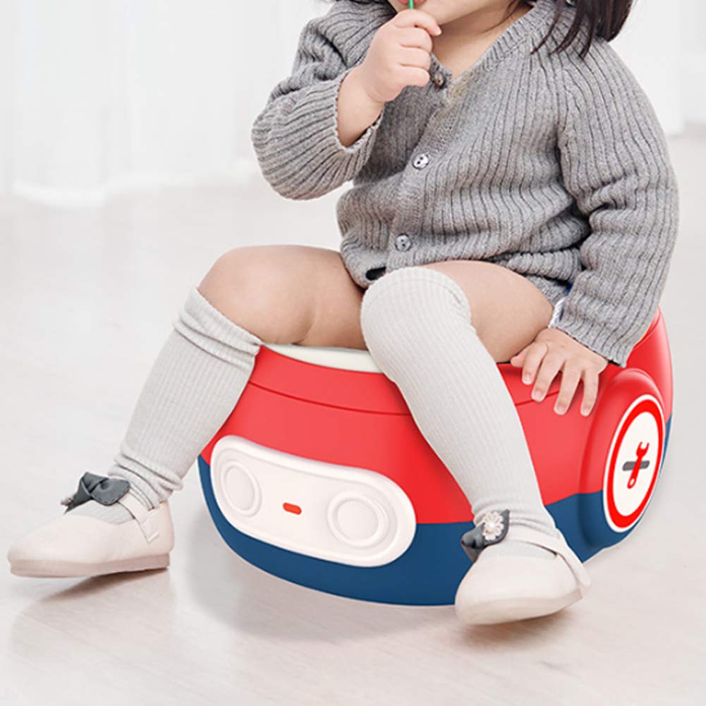 Baby Töpfchen Kinder Toilettensitz Kindersicheres Reisetöpfchen Abnehmbares Multifunktionsgerät Rutschfest Spritzschutz Mit Bezug und Armlehne für Jungen und Mädchen