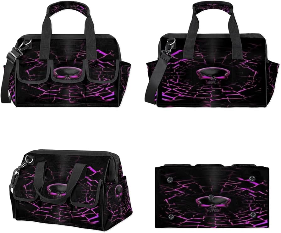 バッグ TOPOLOGIE TOOL BAG BLACK ELECTRIC PURPLE Skull Purple Tool