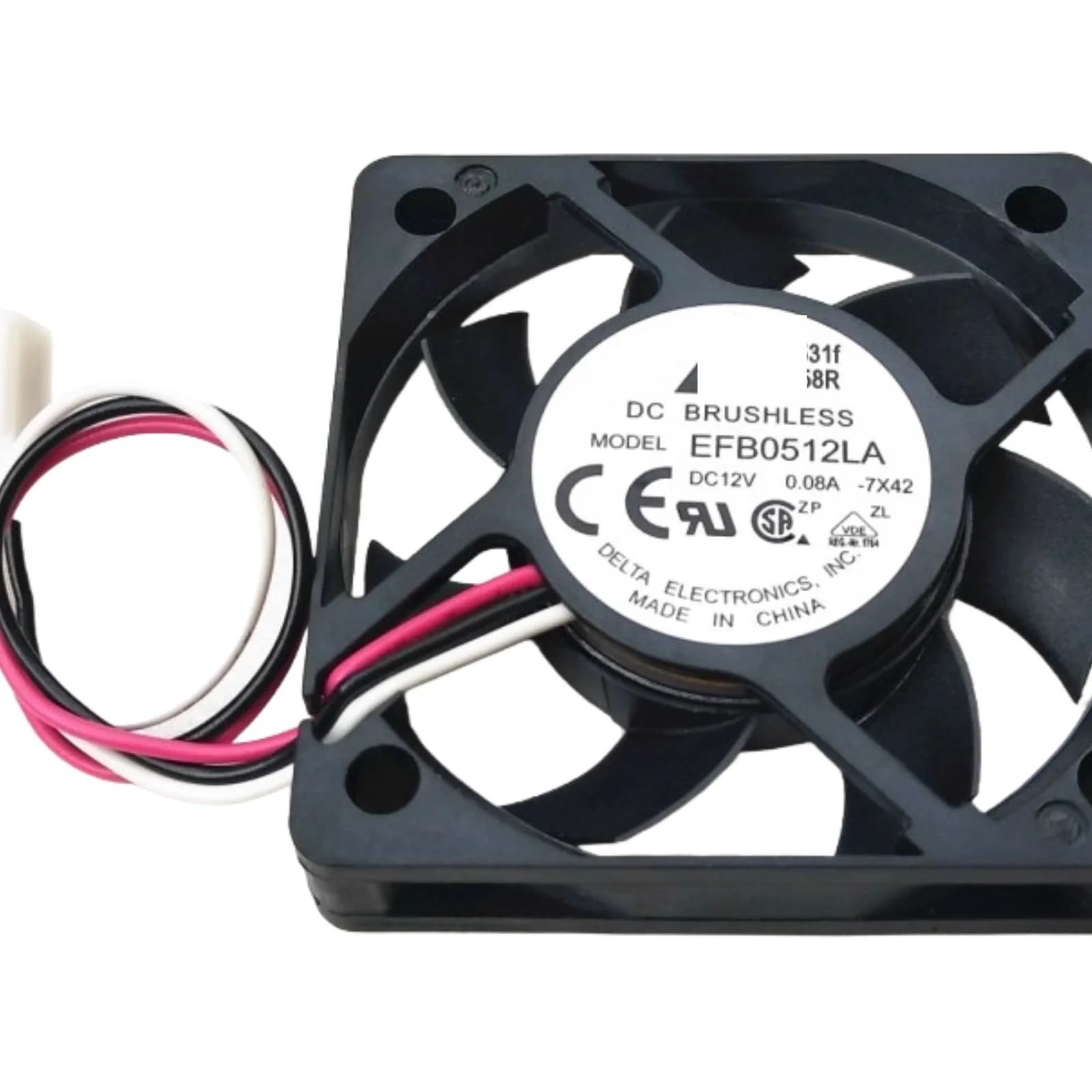 per Delta EFB0512LA 5010 5cm 10mm Ventola di Raffreddamento Silenziosa 12V 0.08A Singolo Cuscinetto A Sfera 3-Wire Parti Del Computer Portatile