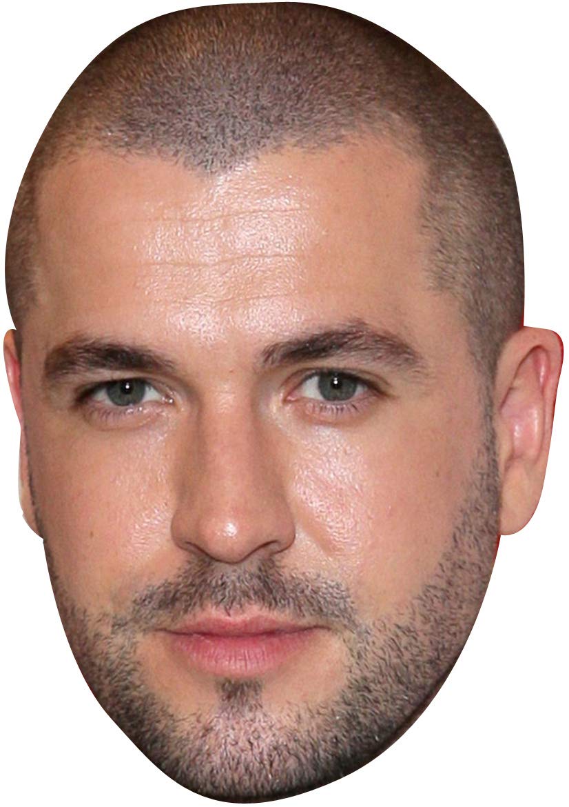 FoxyPrinting Shayne Ward 2018 Tv Movie Star Celebrity Cardboard Party Face Mask Fancy Dress