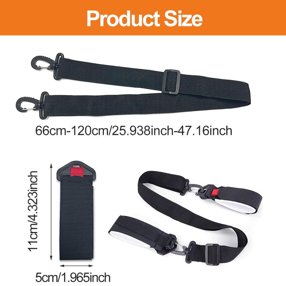 Comioke Ski Tracolla, Regolabile Ski Straps, Invernali Ski Tracolla, Regolabile Portatile Cinghie da Sci,Spalla Accessori da Sci per Adulti Ragazzi Sci Snowboard attività All'Aperto Invernali
