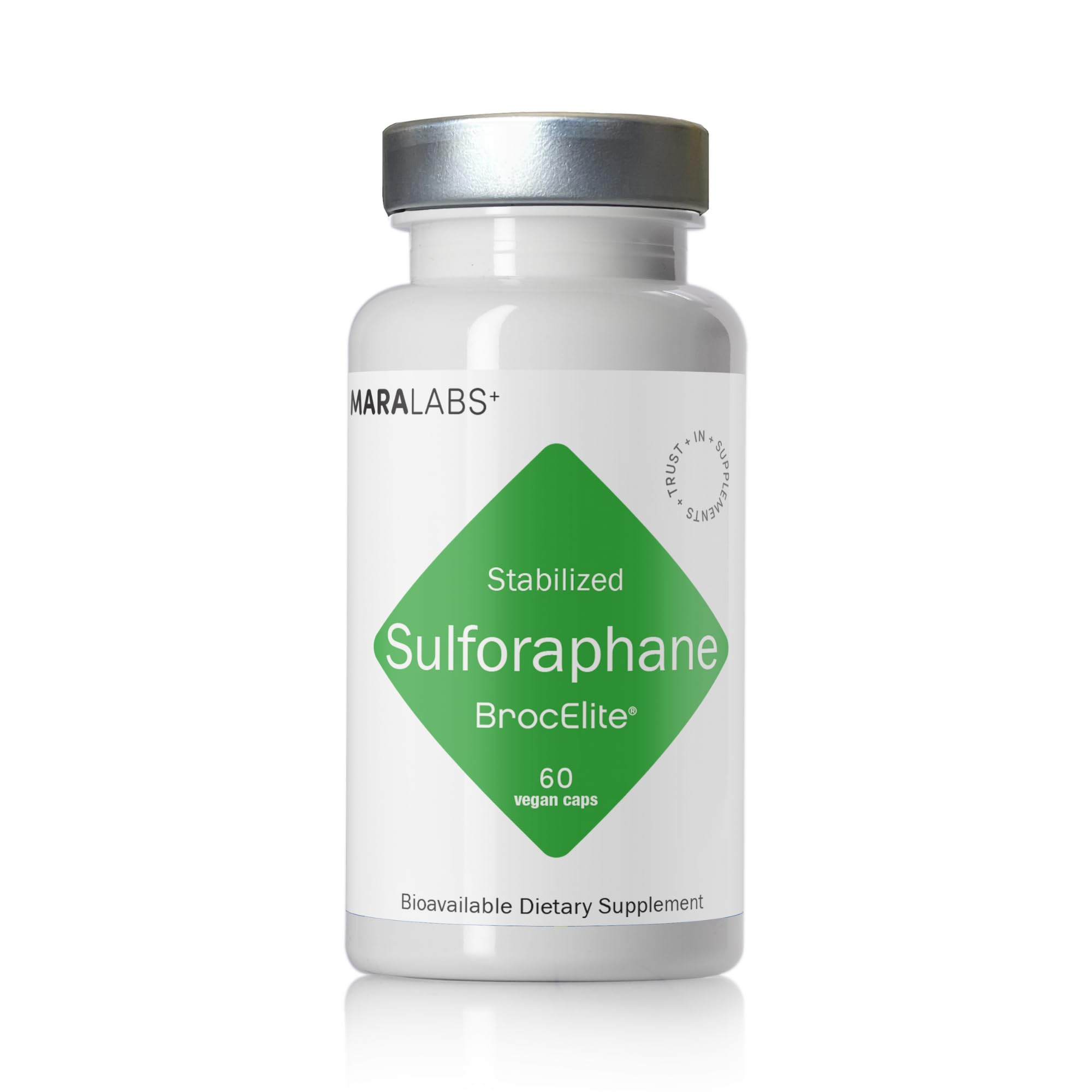 Mara Labs Plus | Stabilized Broccoli Sulforaphane Supplement | Glyphosate Residue Free Certified – Third-Party Tested | 60 Vegan Capsules