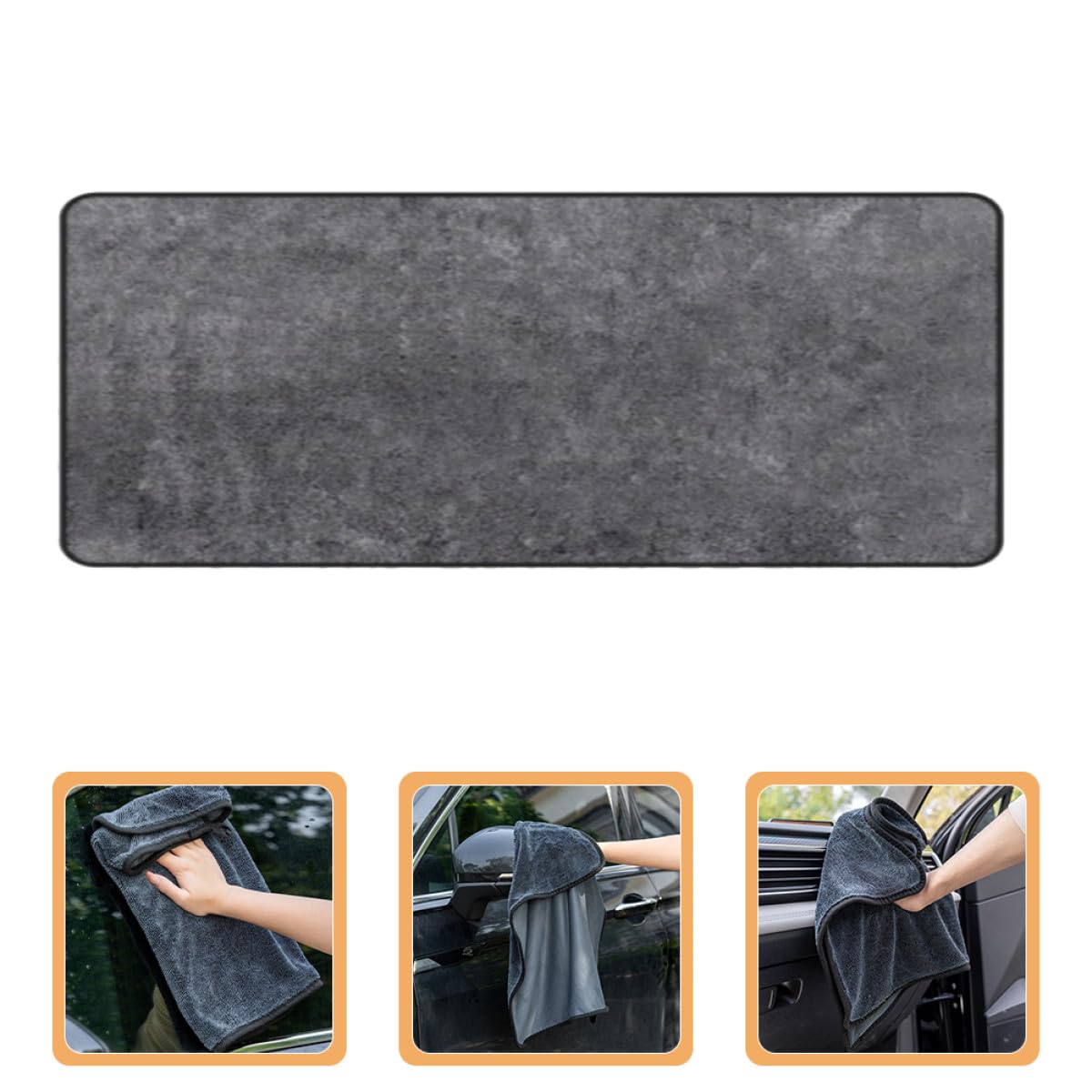 Mikrofaser Autotrockentuch 60x160cm Weich und Saugfähig Multifunktionales Autowaschtuch zum Schonenden Autotrocknen und Autoreinigen Schnell Trocknend