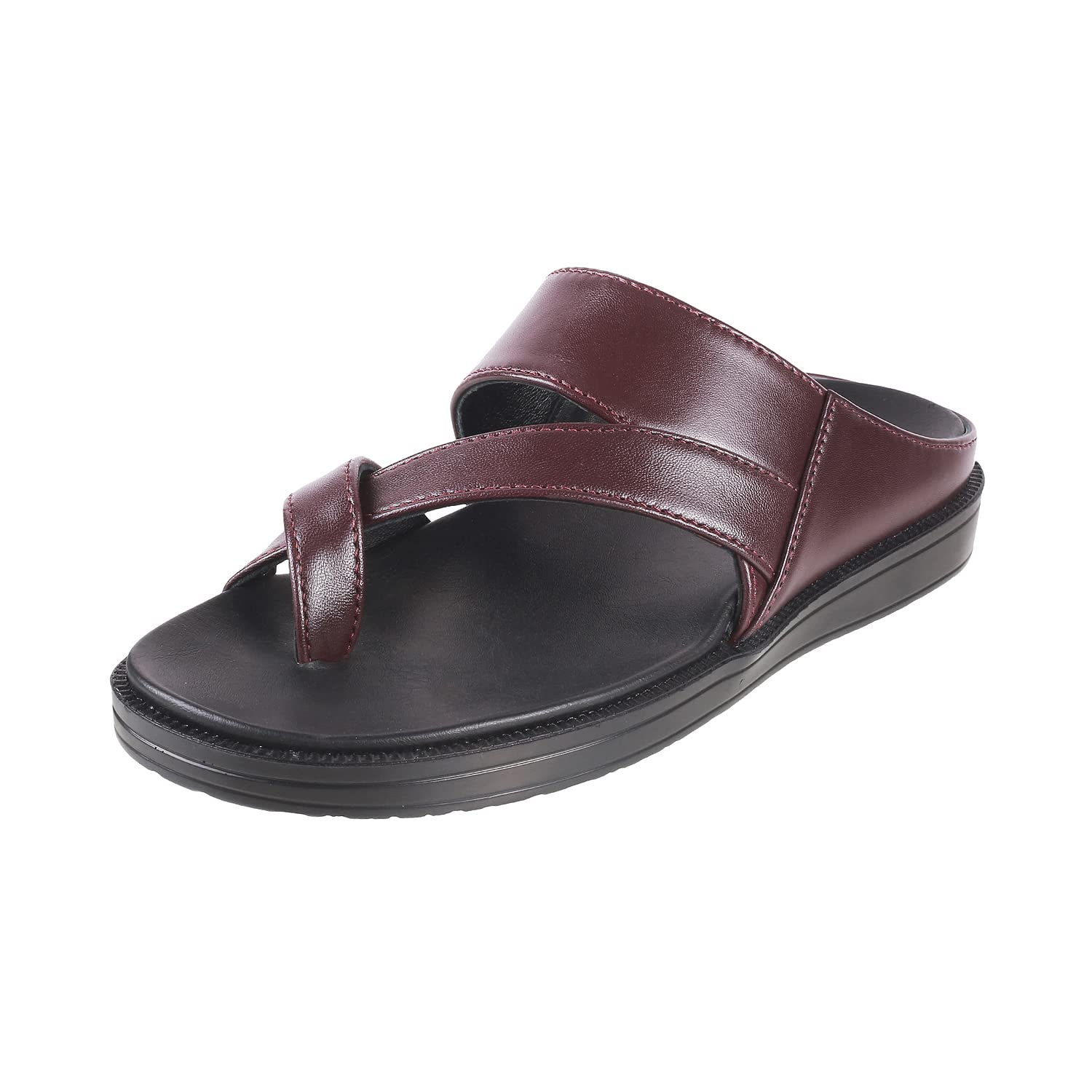 Mochi Mens Leather Maron Slippers (Size (8 UK (42 EU)) (B09K5L2TZ3) Amazon Price History, Amazon Price Tracker