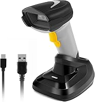 Vista 10 de Escáner de código de barras USB, lector de código de barras láser 1D con soporte Plug and Play escáneres de código de barras para almacén