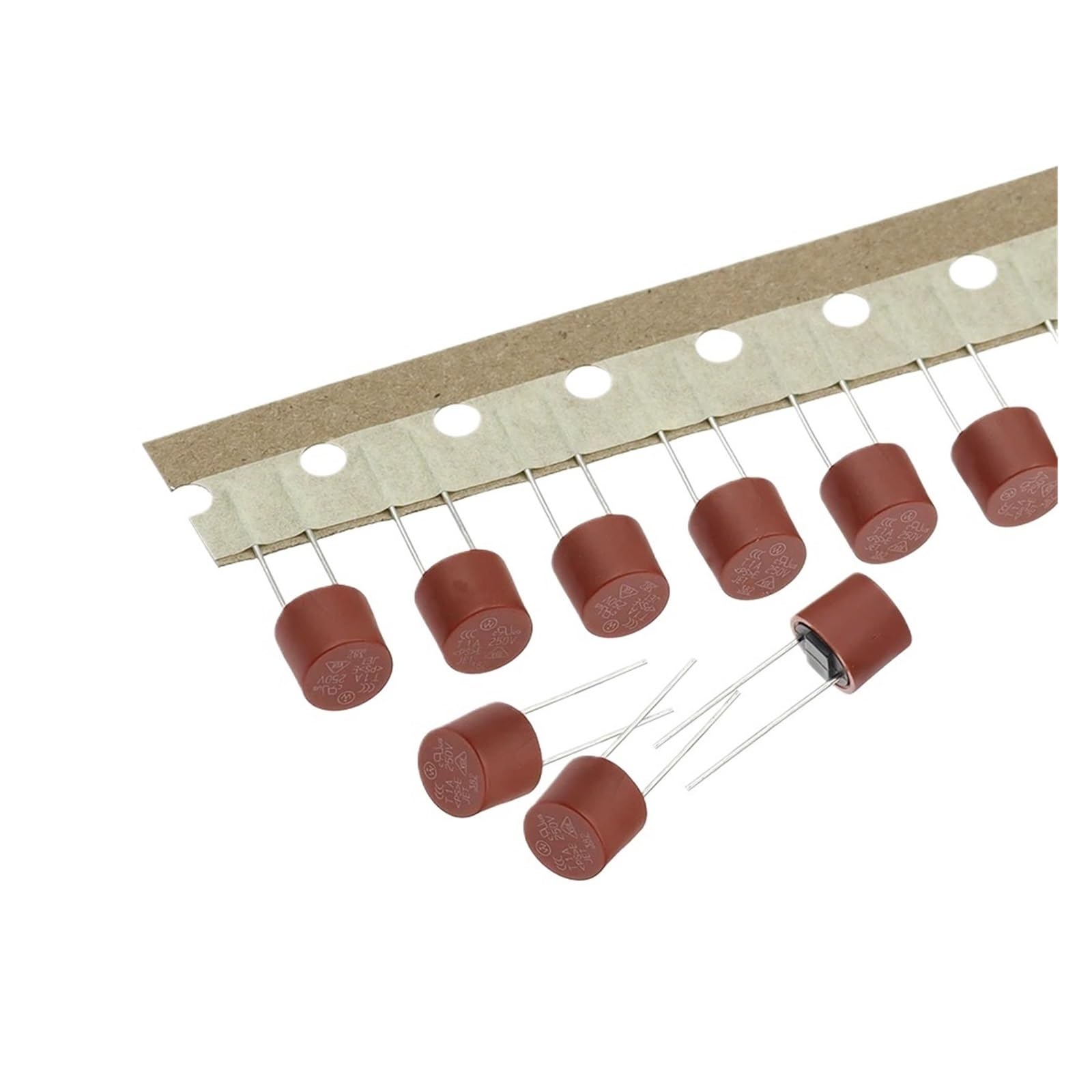 Bezpiecznik płaski, 500 mA, 1 A, 2 A, 2,5 A, 3,15 A, 4 A, 5 A, 6,3 A, 8 A, 10 A, 250 V, 382 T2A, płyta zasilająca TV LCD (T4A)