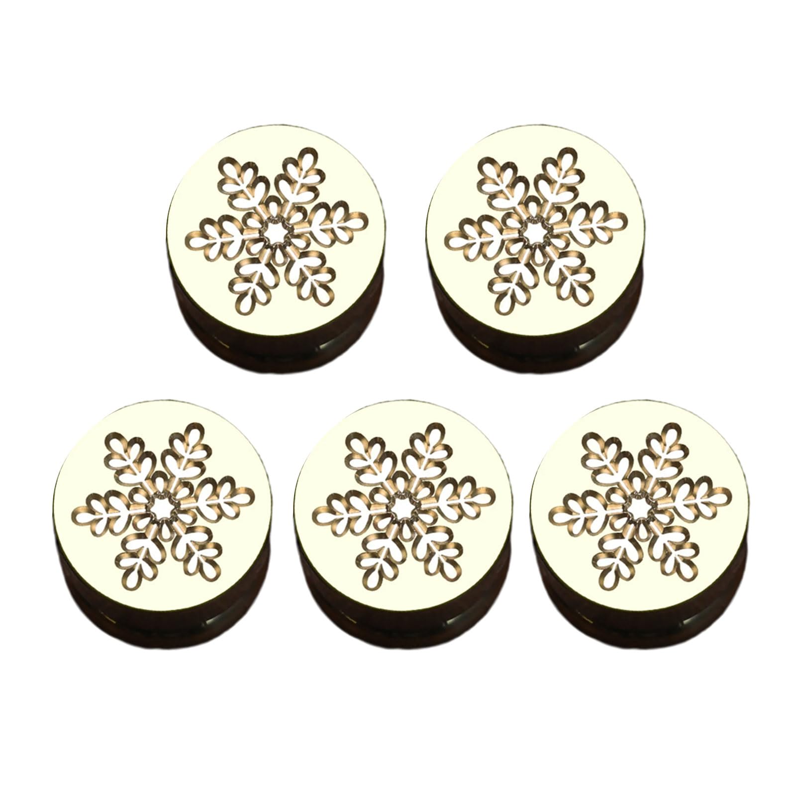 Tsophreniq 5Pcs Christmas Sealing Stamp Head for Wedding Invitations Envelope Scrapbooking, Embossed Sealing Stamp Replacements Christmas Seal