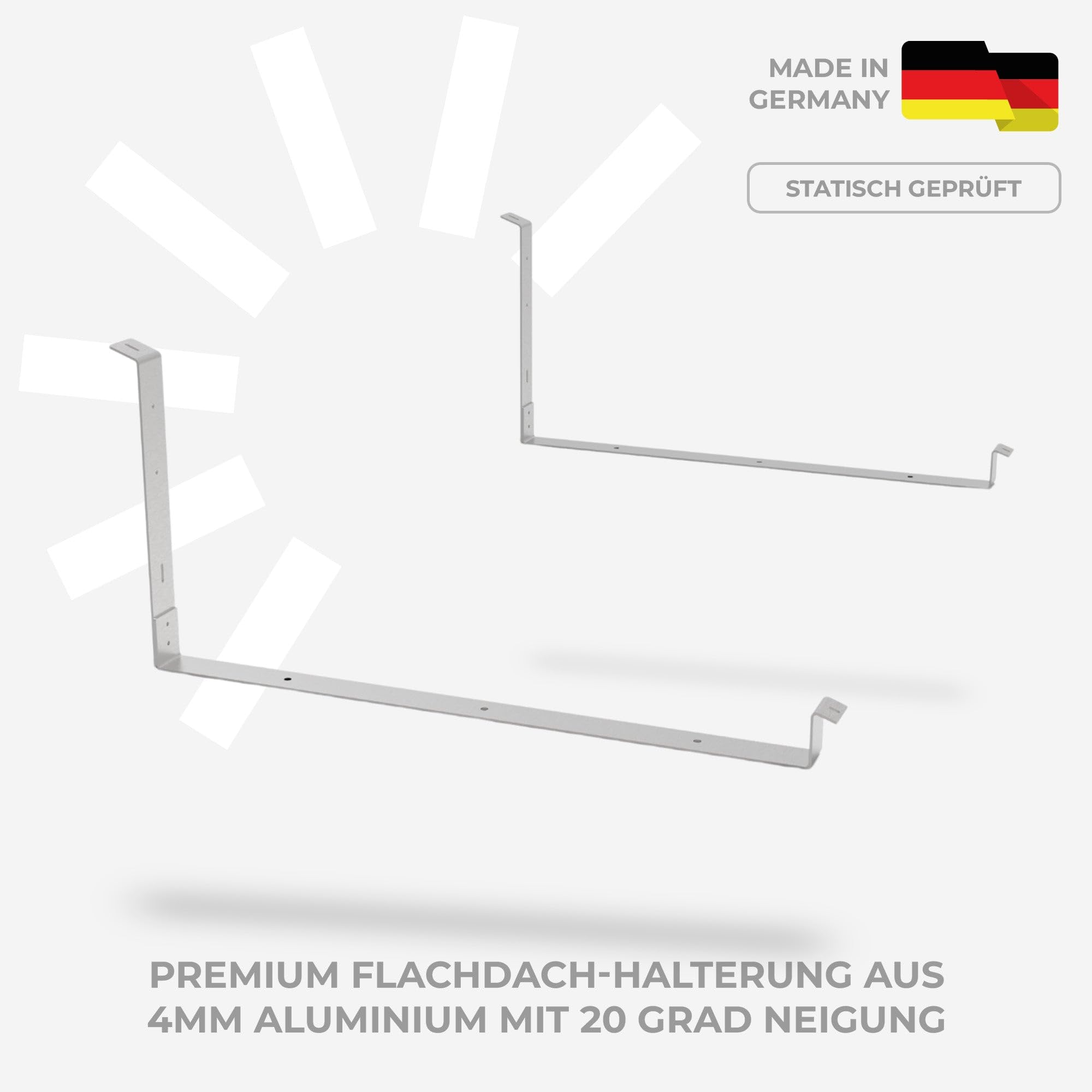 Kleines Kraftwerk 2000W Balkonkraftwerk XL Flachdach-Halterung – 800W Wechselrichter mit WiFi & Bluetooth, 4×500W bifaziale Solarmodule, 15 m Kabel – Solaranlage Komplettset Balkon