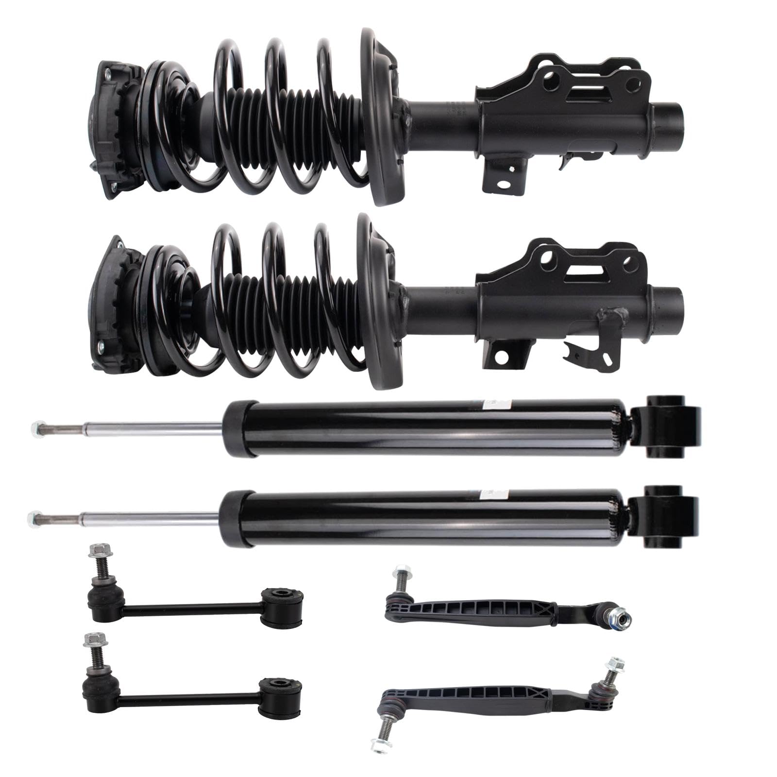 TRQ Front and Rear Suspension Kit Compatible with 16-19 Chevrolet Camaro