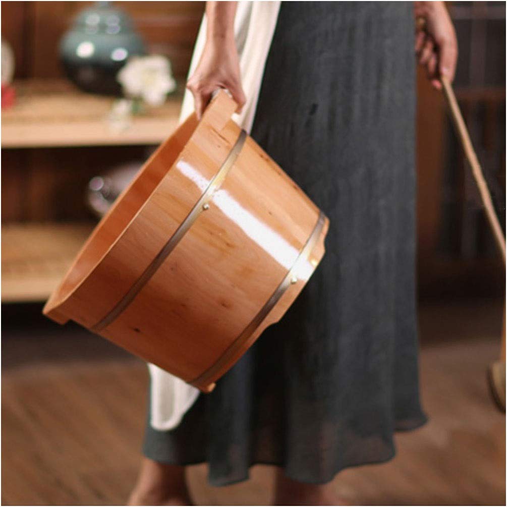 Balneario de madera con forma de barril para pies grandes, spa relajante, bañera de pies para remojar los pies, cubo de pie de material grueso. Lucky Star