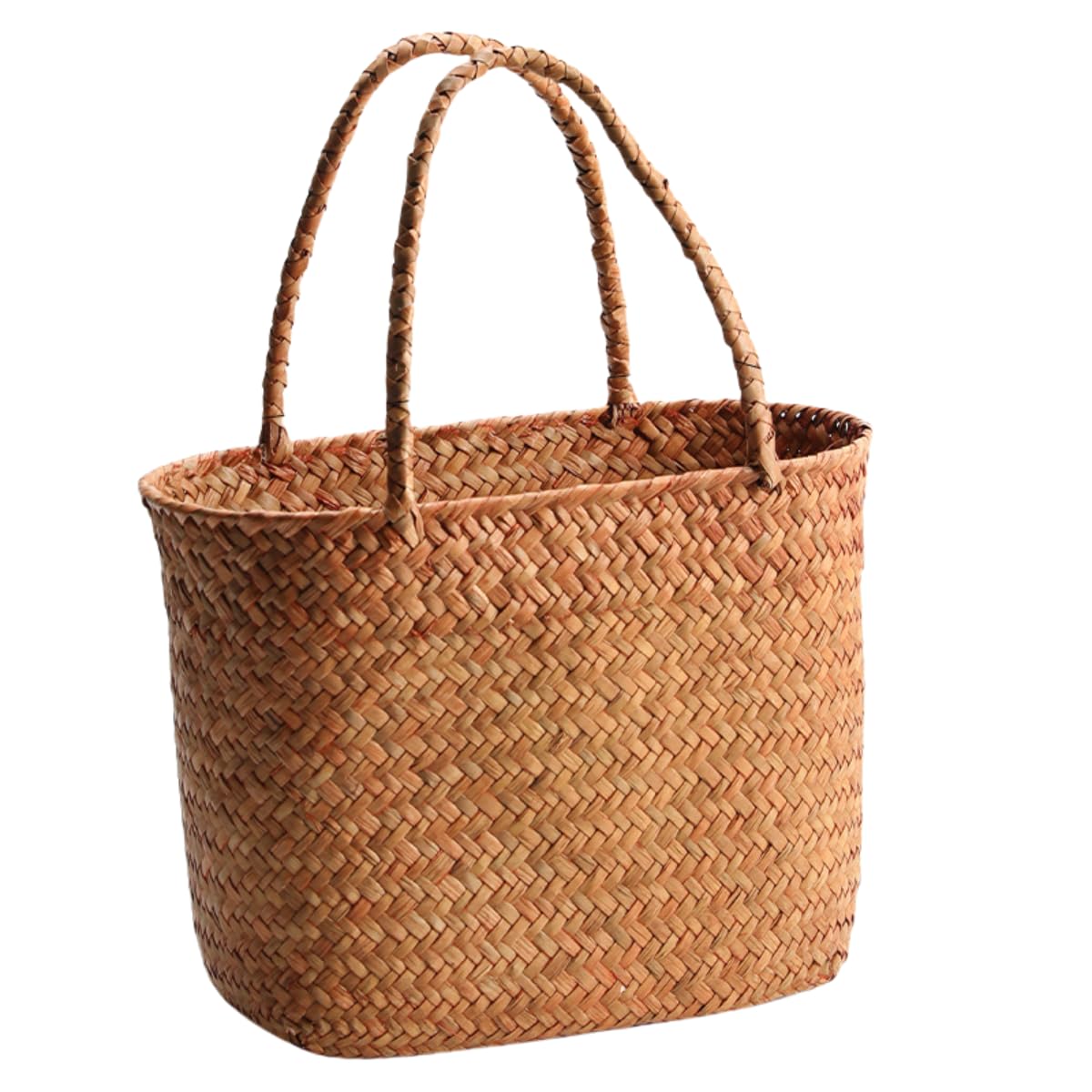 Amazon.co.jp: Biizhe 女性用バスケットバッグ ストロー ハンド 大容量 休暇ビーチバッグ 手作り 装飾織 フラワーアレンジメントバスケット  ピクニック(原色) [並行輸入品] : DIY・工具・ガーデン 女性用バスケットバッグ ストロー ハンドバッグ 大容量 手作り フラワーアレンジメント バスケット ピクニックバッグ 休暇用 ビーチ