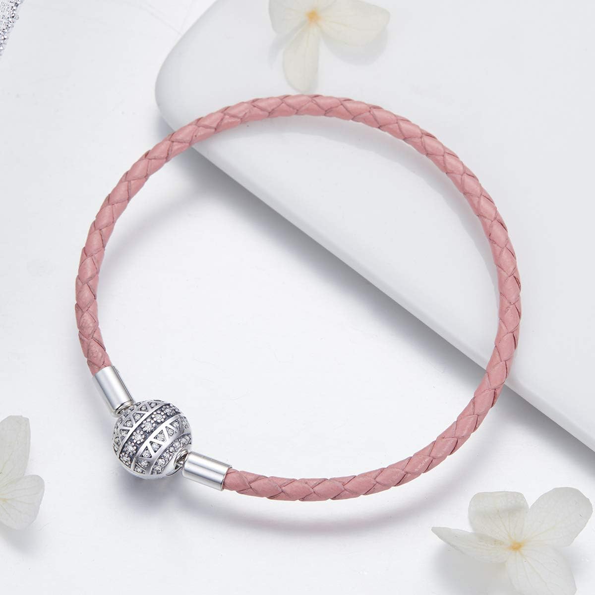 GemKing SCB053-17 Lovely cat S925 Sterling Silver Bracelet